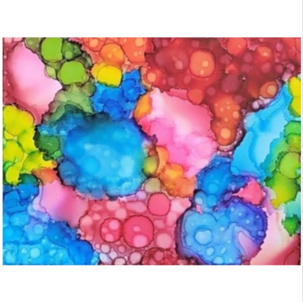 Hand Crafted Abstract Design 11x14 Inches Canvas Painting - Picture 4 of 4